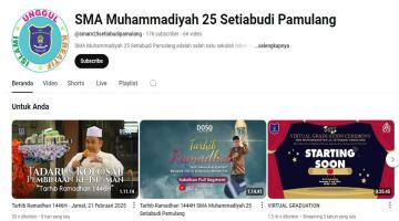 Youtube resmi SMAM 25 Pamulang